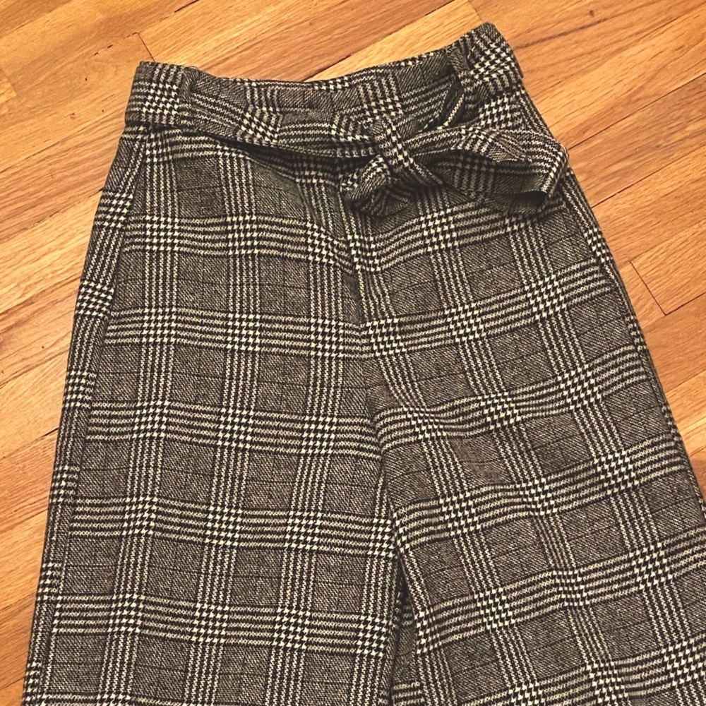 Zara high waisted white and black pants - Picture 4 of 7